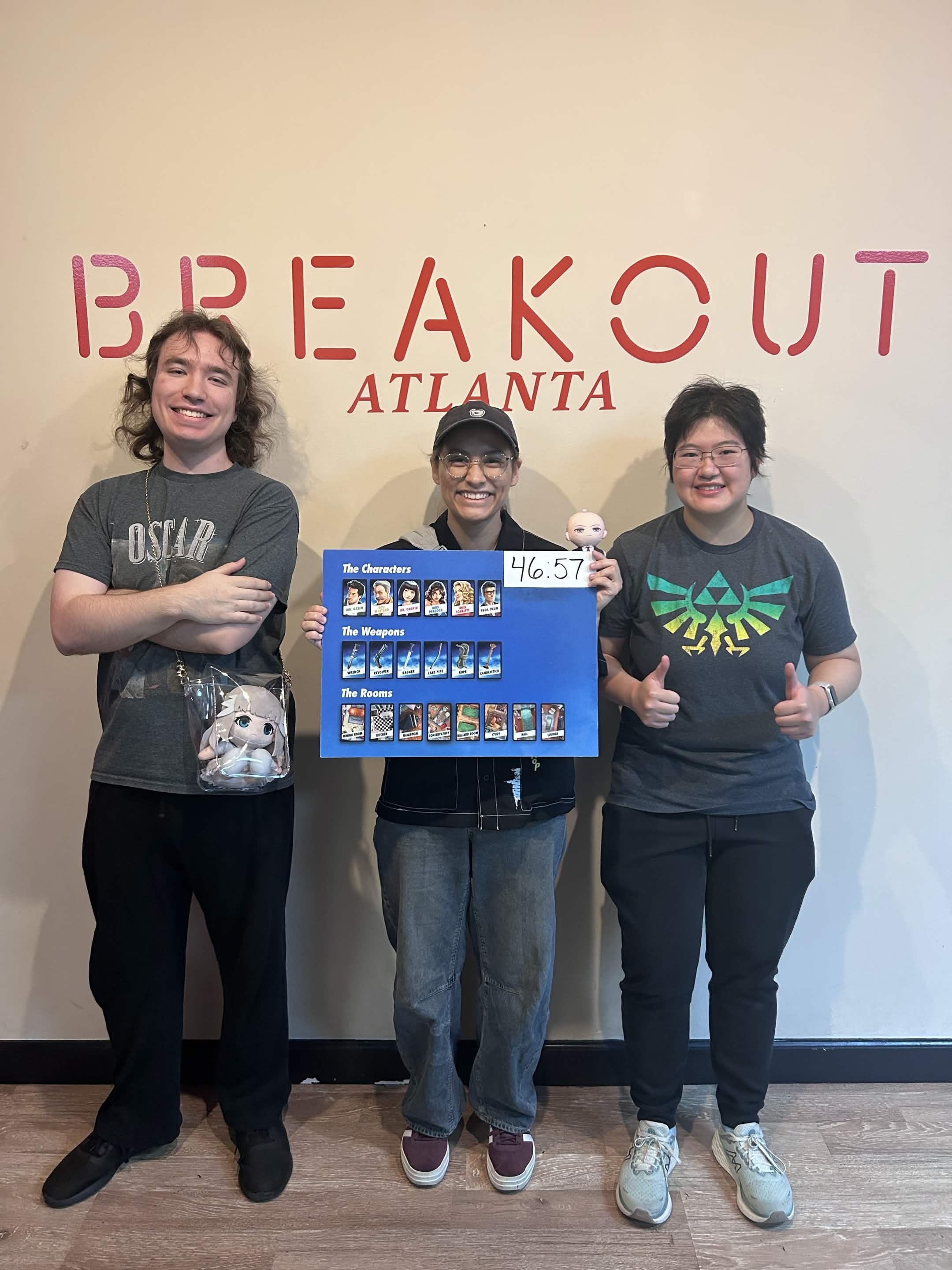 My friends and I at Breakout Games